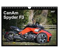 Calendrier 2027 · US Version · CanAm Spyder F3 | Les sensations d'une moto sans la moto : le trike CanAm Spyder F3, un engin… · DIN A4 paysage · CALVENDO Calendrier mural