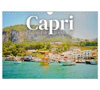 Calendrier 2027 · US Version · Capri - Dans le golfe de Naples | Un paysage rocheux à couper le souffle, au bord de la Méditerranée · DIN A4 paysage · CALVENDO Calendrier mural