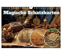 Calendrier 2027 · US Version · Cartes au trésor magiques | Les cartes au trésor magiques sont des objets mystérieux et fascinants qui… · DIN A4 paysage · CALVENDO Calendrier mural