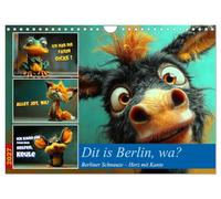 Calendrier 2027 · US Version · C'est Berlin, non | Le dialecte berlinois, souvent surnommé affectueusement « Berliner Schnauze… · DIN A4 paysage · CALVENDO Calendrier mural