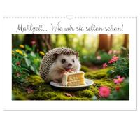 Calendrier 2027 · US Version · C'est l'heure du repas… C'est pas comme si | on te voyait souvent · Parce que tu sais ce que tu fais · Un festin en forêt… · DIN A3 paysage · CALVENDO Calendrier mural