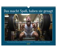 Calendrier 2027 · US Version · C'est sympa », ont-ils dit | Comment une IA imagine-t-elle l'ambiance dans une salle de sport · DIN A3 paysage · CALVENDO Calendrier mural