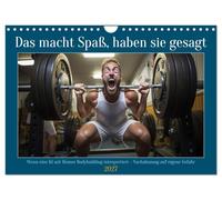 Calendrier 2027 · US Version · C'est sympa », ont-ils dit | Comment une IA imagine-t-elle l'ambiance dans une salle de sport · DIN A4 paysage · CALVENDO Calendrier mural