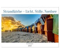 Calendrier 2027 · US Version · Chaises longues - lumière. Silence | Mer du Nord, Borkum, 2027 · Couleurs, formes et sérénité: douze photographies… · DIN A3 paysage · CALVENDO Calendrier mural