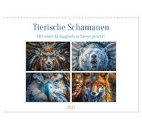 Calendrier 2027 · US Version · Chamans animaux | Les chamans animaux sont des créatures fascinantes qui se cachent au cœur de la… · DIN A3 paysage · CALVENDO Calendrier mural