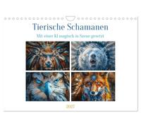 Calendrier 2027 · US Version · Chamans animaux | Les chamans animaux sont des créatures fascinantes qui se cachent au cœur de la… · DIN A4 paysage · CALVENDO Calendrier mural