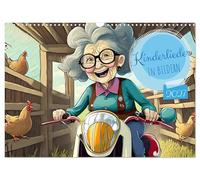 Calendrier 2027 · US Version · Chansons pour enfants - En images | Plongez dans l'univers magique des comptines, qui prennent vie mois après mois… · DIN A3 paysage · CALVENDO Calendrier mural