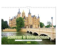 Calendrier 2027 · US Version · Châteaux en Allemagne de l'Est | Des châteaux et demeures seigneuriales, connus ou à découvrir, dans l'est de… · DIN A4 paysage · CALVENDO Calendrier mural