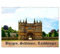 Calendrier 2027 · US Version · Châteaux, manoirs | Découvrez d'autres magnifiques châteaux et manoirs anglais, et bien plus encore · DIN A3 paysage · CALVENDO Calendrier mural