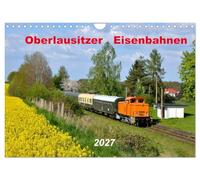 Calendrier 2027 · US Version · Chemins de fer de Haute-Lusace 2027 | Calendrier ferroviaire avec des photos de la Haute-Lusace · DIN A4 paysage · CALVENDO Calendrier mural