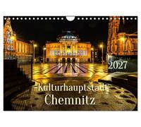 Calendrier 2027 · US Version · Chemnitz, capitale de la culture | La ville saxonne de Chemnitz est réputée pour sa diversité culturelle et la… · DIN A4 paysage · CALVENDO Calendrier mural
