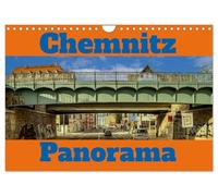 Calendrier 2027 · US Version · Chemnitz Vues | Vues de la ville de Chemnitz en format panoramique · DIN A4 paysage · CALVENDO Calendrier mural