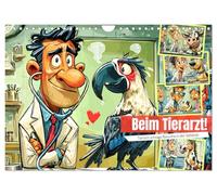 Calendrier 2027 · US Version · Chez le vétérinaire ! Des visites insolites | à la clinique vétérinaire · Des aventures humoristiques en bande dessinée qui… · DIN A4 paysage · CALVENDO Calendrier mural