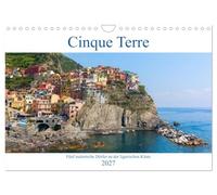 Calendrier 2027 · US Version · Cinque Terre - Cinq villages pittoresques | sur la côte ligure · Impressions photographiques des Cinque Terre · DIN A4 paysage · CALVENDO Calendrier mural
