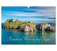 Calendrier 2027 · US Version · Circuit aller-retour : le Pays de Galles en | cinq jours · Bienvenue au Pays de Galles · DIN A3 paysage · CALVENDO Calendrier mural