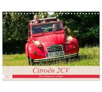 Calendrier 2027 · US Version · Citroën 2 CV - Trop bien pour se renverser | Le canard en position oblique · DIN A4 paysage · CALVENDO Calendrier mural