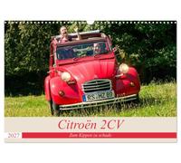 Calendrier 2027 · US Version · Citroën 2 CV - Trop bien pour se renverser | Le canard en position oblique · DIN A3 paysage · CALVENDO Calendrier mural