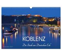 Calendrier 2027 · US Version · Coblence, la ville au « coin de l'Allemagne | Une habitante de Coblence vous fait découvrir sa ville · DIN A3 paysage · CALVENDO Calendrier mural