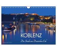 Calendrier 2027 · US Version · Coblence, la ville au « coin de l'Allemagne | Une habitante de Coblence vous fait découvrir sa ville · DIN A4 paysage · CALVENDO Calendrier mural