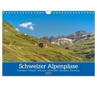 Calendrier 2027 · US Version · Col de montagne suisses | Un périple à travers six cols de montagne et cinq cantons suisses: le col du… · DIN A4 paysage · CALVENDO Calendrier mural