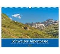 Calendrier 2027 · US Version · Col de montagne suisses | Un périple à travers six cols de montagne et cinq cantons suisses: le col du… · DIN A3 paysage · CALVENDO Calendrier mural