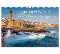 Calendrier 2027 · US Version · Cornouailles - Une terre entre deux mers | Découvrez des côtes fascinantes, la beauté sauvage et la nature préservée de la… · DIN A3 paysage · CALVENDO Calendrier mural