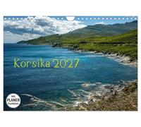Calendrier 2027 · US Version · Corse 2027 | La Corse · Une beauté sauvage · DIN A4 paysage · CALVENDO Calendrier mural
