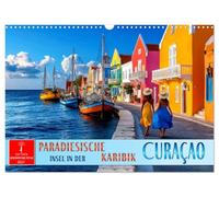 Calendrier 2027 · US Version · Curaçao - une île paradisiaque des Caraïbes | Un baume pour l'âme: le soleil, la plage, la mer, Willemstad · DIN A3 paysage · CALVENDO Calendrier mural