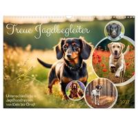 Calendrier 2027 · US Version · De fidèles compagnons de chasse | Une grande variété de races de chiens de chasse, des plus petites aux plus… · DIN A3 paysage · CALVENDO Calendrier mural