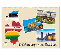 Calendrier 2027 · US Version · Découvertes dans les pays baltes | Les pays baltes · Découvertes en Europe de l'Est · DIN A3 paysage · CALVENDO Calendrier mural