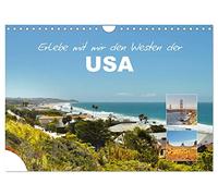 Calendrier 2027 · US Version · Découvre avec moi l'ouest des États-Unis | Le plus souvent, le terme côte ouest est utilisé pour désigner les régions… · DIN A4 paysage · CALVENDO Calendrier mural