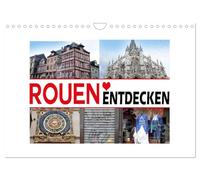 Calendrier 2027 · US Version · Découvrez Rouen | Une ville dont on tombe facilement amoureux · DIN A4 paysage · CALVENDO Calendrier mural