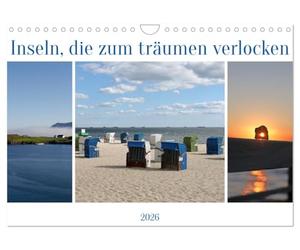 Calendrier 2027 · US Version · Des îles qui vous invitent à rêver | Découvrez chaque mois une île de rêve : de l'inspiration et l'envie de voyager… · DIN A4 paysage · CALVENDO Calendrier mural