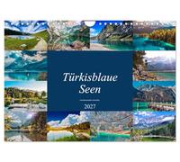 Calendrier 2027 · US Version · Des lacs d'un bleu turquoise | Les paysages d'Allemagne, d'Autriche et d'Italie ont beaucoup à offrir · DIN A4 paysage · CALVENDO Calendrier mural