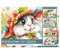 Calendrier 2027 · US Version · Des lapins tout joyeux. De charmants dessins | animés mettant en scène d'adorables lapins · De longues oreilles ravissantes… · DIN A3 paysage · CALVENDO Calendrier mural