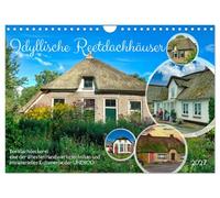 Calendrier 2027 · US Version · Des maisons idylliques au toit de chaume | La pose de chaume : l'une des techniques artisanales les plus anciennes · DIN A4 paysage · CALVENDO Calendrier mural