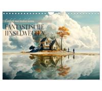 Calendrier 2027 · US Version · Des univers insulaires fantastiques | Laisse-toi simplement porter par le courant · DIN A4 paysage · CALVENDO Calendrier mural