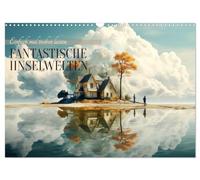 Calendrier 2027 · US Version · Des univers insulaires fantastiques | Laisse-toi simplement porter par le courant · DIN A3 paysage · CALVENDO Calendrier mural