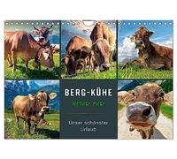 Calendrier 2027 · US Version · Des vaches de montagne, la nature à l'état | pur : nos plus belles vacances · De superbes photos de bovins bruns avec, en… · DIN A4 paysage · CALVENDO Calendrier mural