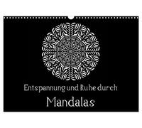 Calendrier 2027 · US Version · Détente et calme grâce aux mandalas | Mandalas pour se détendre et colorier · DIN A3 paysage · CALVENDO Calendrier mural