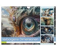 Calendrier 2027 · US Version · Dimensions cachées | Une dimension cachée est un univers où les frontières de la réalité s'estompent… · DIN A4 paysage · CALVENDO Calendrier mural