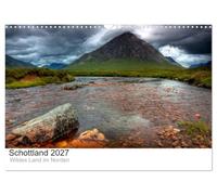 Calendrier 2027 · US Version · Écosse 2027 - Les contrées sauvages du nord | Un voyage à travers l'Écosse · DIN A3 paysage · CALVENDO Calendrier mural