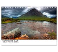 Calendrier 2027 · US Version · Écosse 2027 - Les contrées sauvages du nord | Un voyage à travers l'Écosse · DIN A4 paysage · CALVENDO Calendrier mural