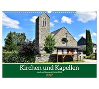 Calendrier 2027 · US Version · Églises et chapelles aux alentours de | Simmerath · Des lieux de culte magnifiques et bien entretenus · DIN A3 paysage · CALVENDO Calendrier mural