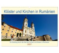 Calendrier 2027 · US Version · Églises et monastères en Roumanie | Un voyage à la découverte des monastères et des églises de Roumanie · DIN A3 paysage · CALVENDO Calendrier mural