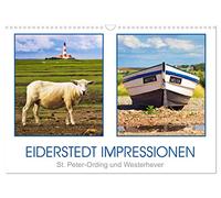 Calendrier 2027 · US Version · Eiderstedt impressions | Impressions estivales de St · Peter Ording et Westerhever · DIN A3 paysage · CALVENDO Calendrier mural