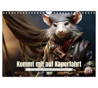 Calendrier 2027 · US Version · Embarquez pour une aventure de corsaire | Salut, bande de marins d'eau douce · DIN A4 paysage · CALVENDO Calendrier mural