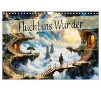 Calendrier 2027 · US Version · Évadez-vous dans un monde merveilleux | Un voyage annuel à travers un univers magique et surréaliste · DIN A4 paysage · CALVENDO Calendrier mural