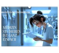 Calendrier 2027 · US Version · Faire des études de médecine, c'est facile | La folie habituelle des études de médecine et du quotidien à l'hôpital · DIN A3 paysage · CALVENDO Calendrier mural