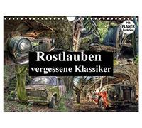 Calendrier 2027 · US Version · Feuilles de rouille : des classiques tombés | dans l'oubli · Des beautés oubliées: des voitures d'une époque révolue · DIN A4 paysage · CALVENDO Calendrier mural